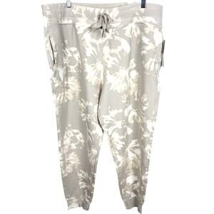 Athleta Womens Balance Printed Jogger Pants Tie Dye Grey Tencel Plus Size 2X